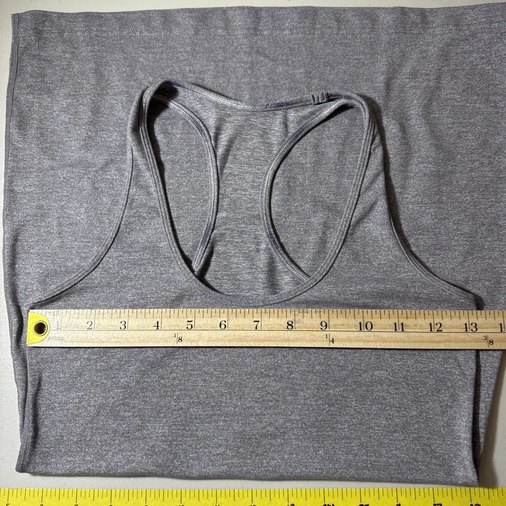 LULULEMON Cool Racerback Women's‎ Gray Heathered Top Tank Sz 4-6